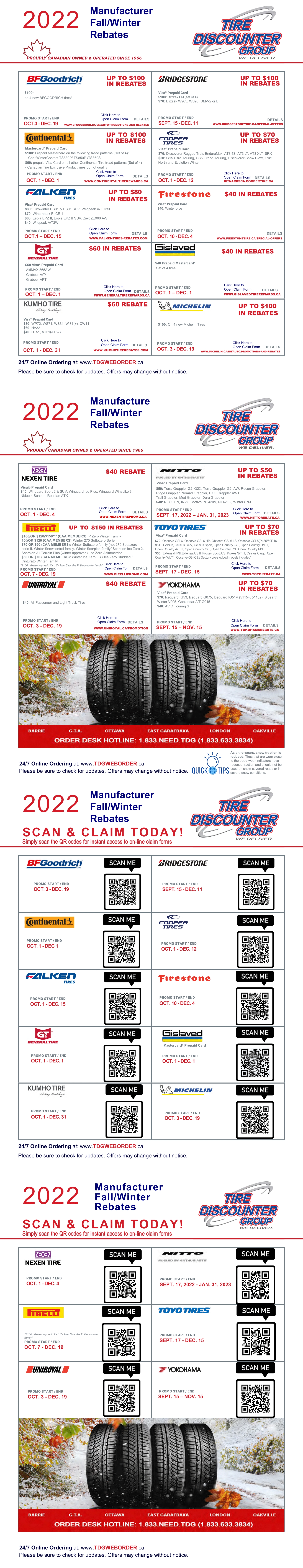 Tire Rebates page 1